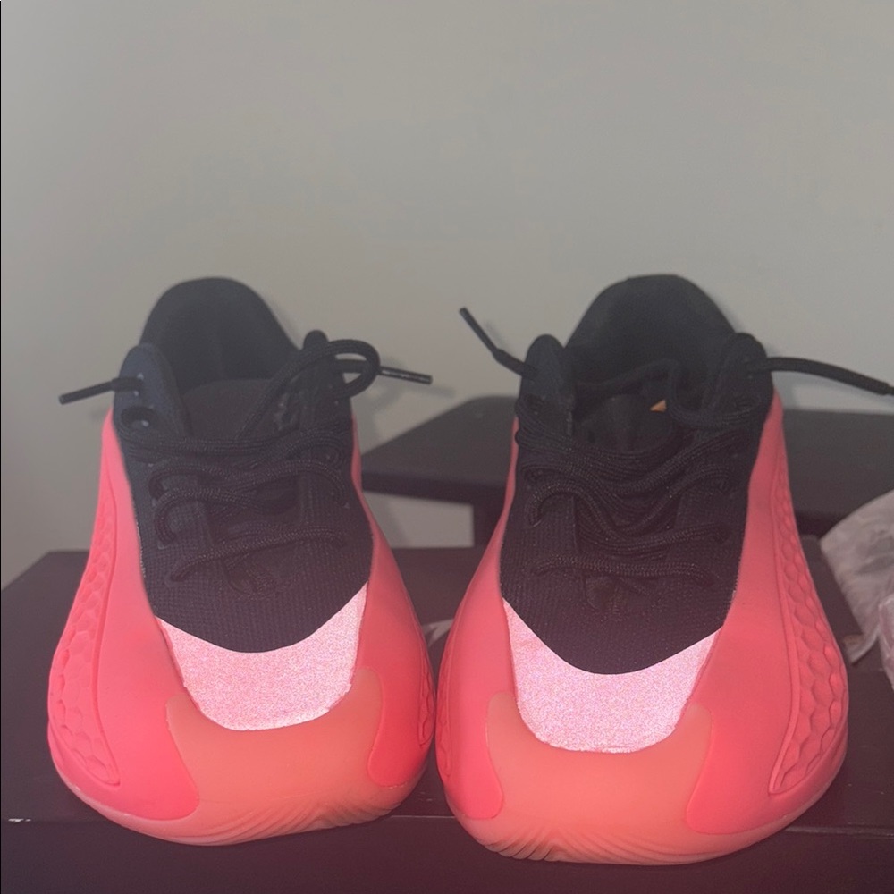 Pink and Black Adidas AE 1 Sneakers